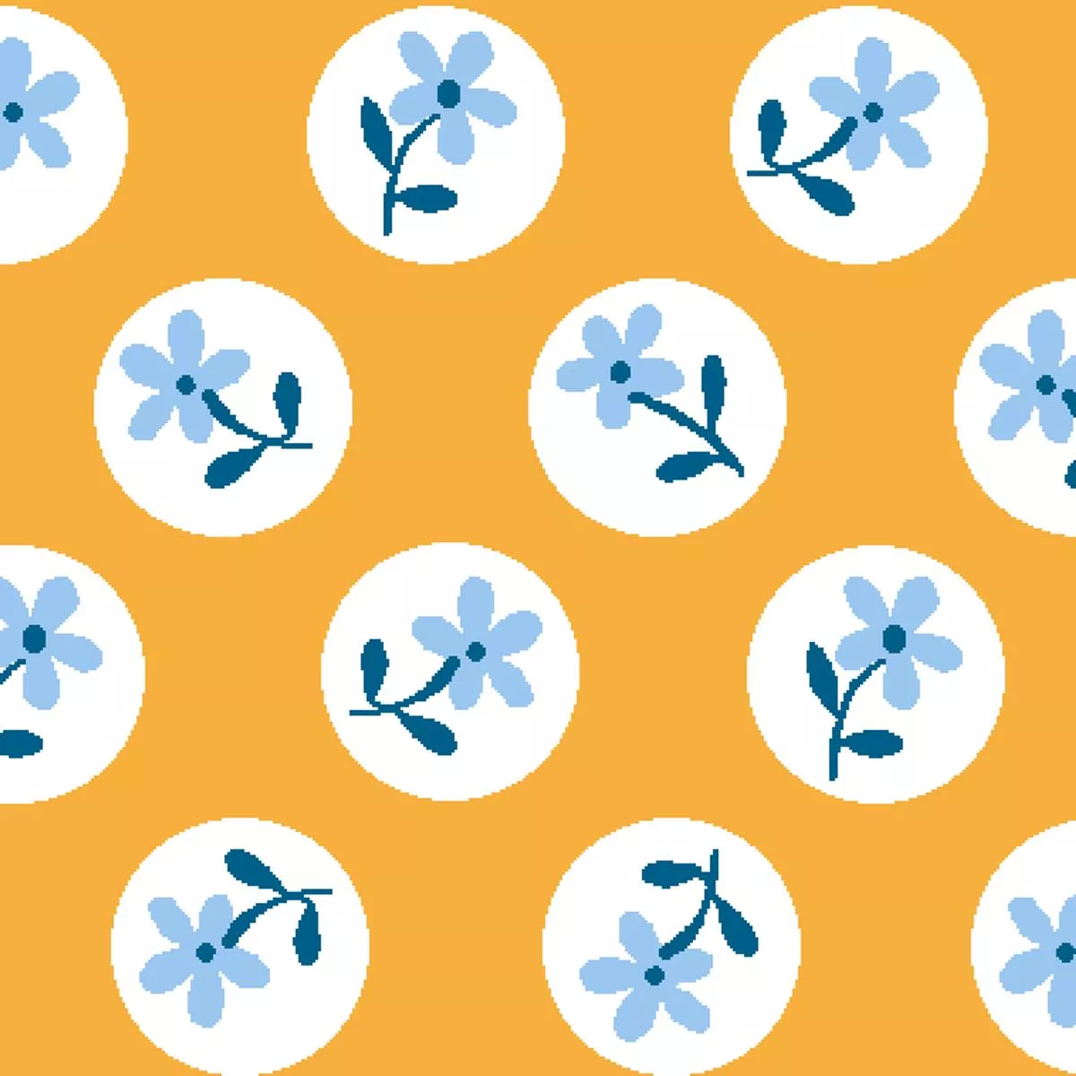 circle-sprouts-mustard-fabric Circle Sprouts, Mustard Fabric