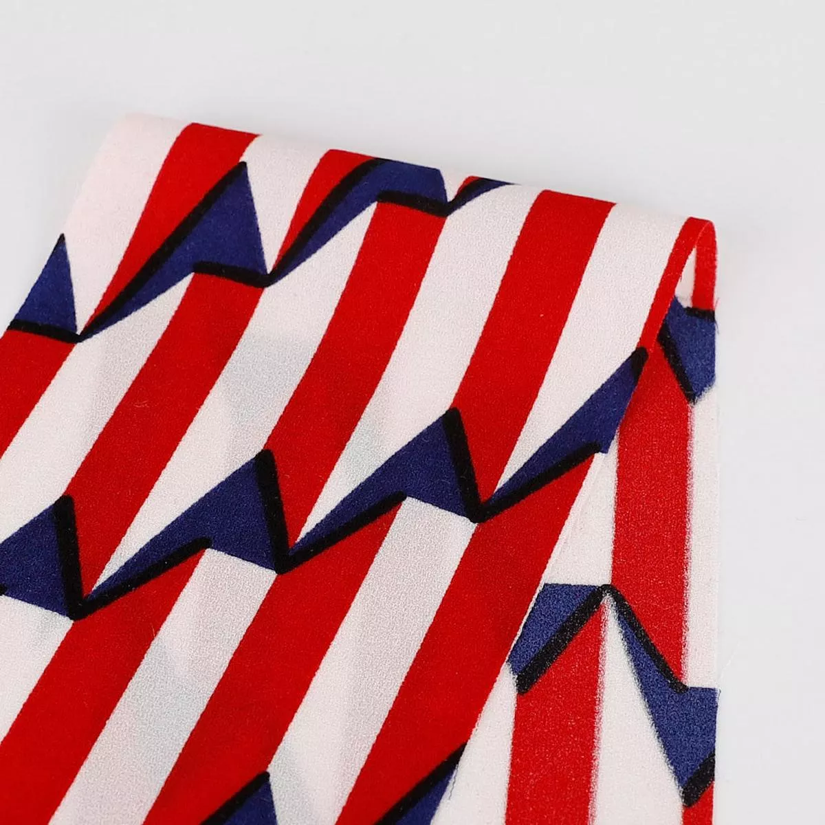 circus-geo-stripe-crepe-red Circus Geo Stripe Crepe – Red