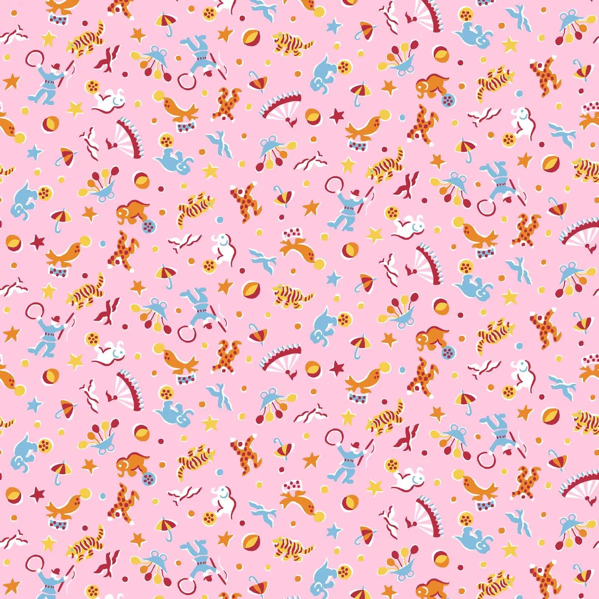 circus-jubilee-pink-carnival-fabric Circus Jubilee – Pink Carnival Fabric