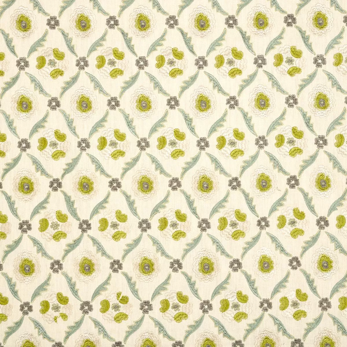 Claremont Embroidery CHARTREUSE