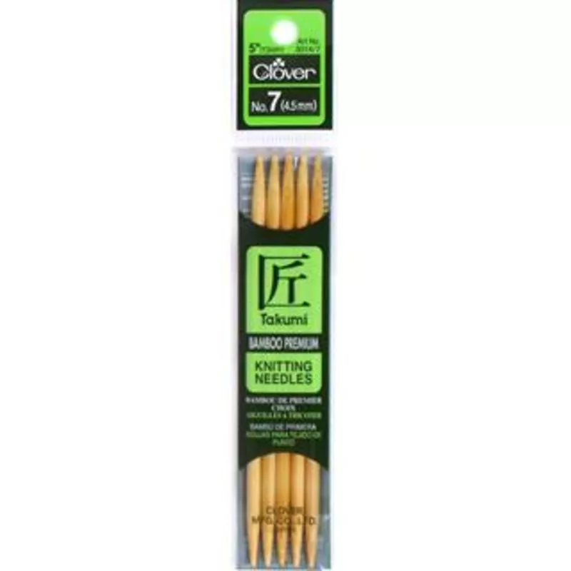 clover-7-double-pointed-bamboo-knitting-needles Clover 7″ Double Pointed Bamboo Knitting Needles