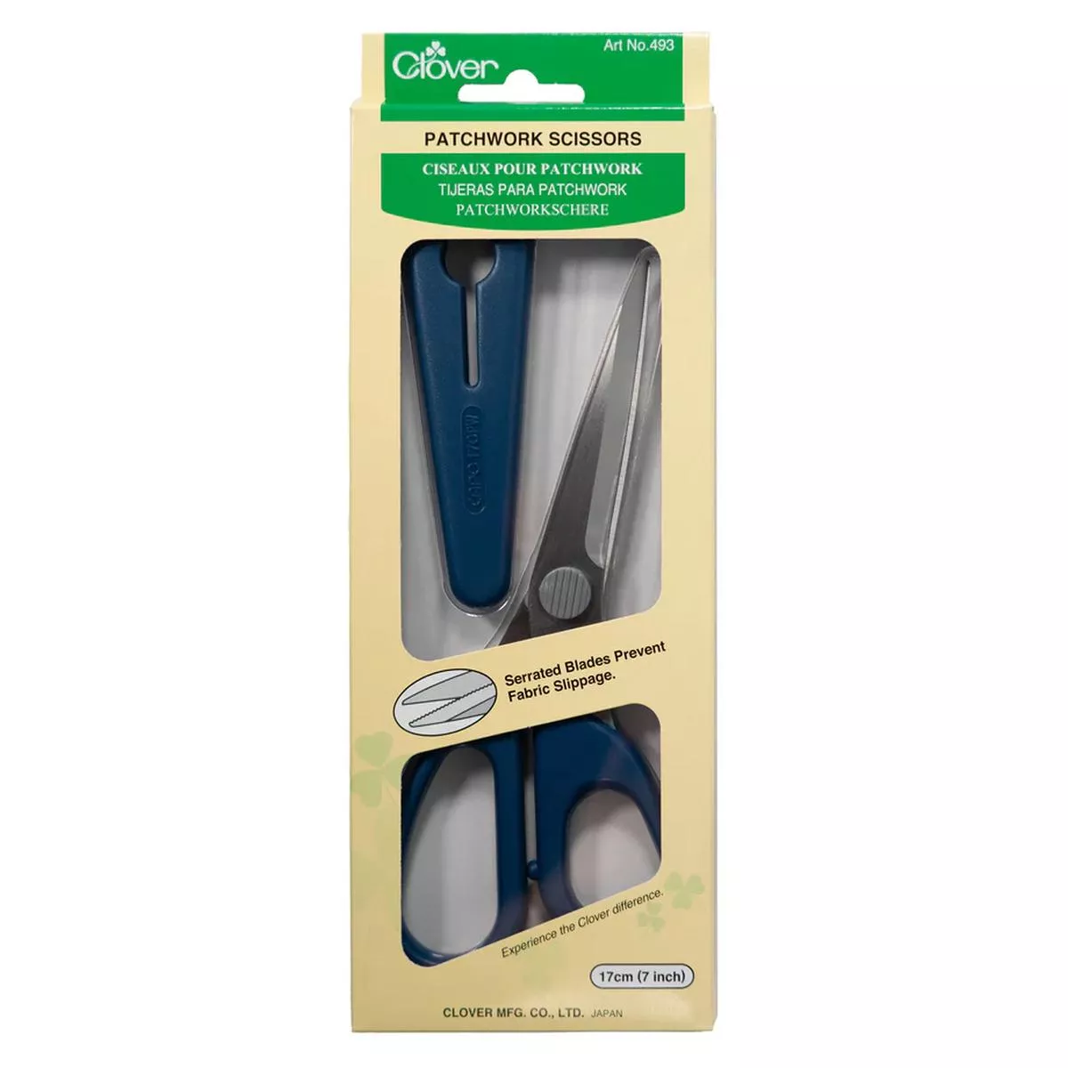 clover-7-patchwork-scissors-cl493 Clover 7″ Patchwork Scissors CL493