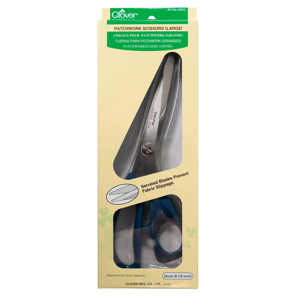 clover-9-5-large-patchwork-scissors-cl493-l Clover 9.5″ Large Patchwork Scissors CL493/L