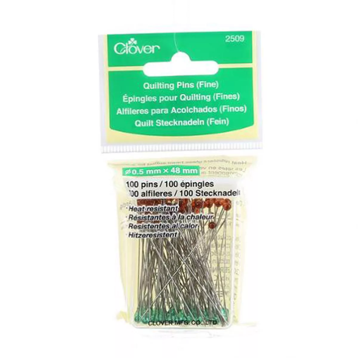 Clover Fine Quilting Pins CL2509