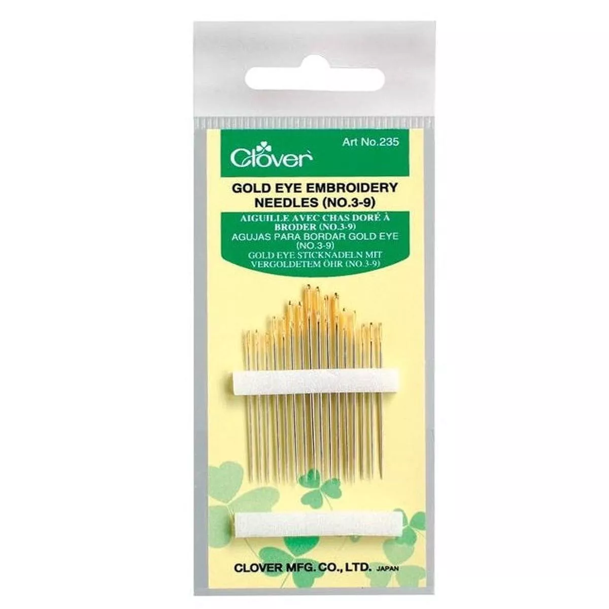 clover-gold-eye-embroidery-needles-cl235 Clover Gold Eye Embroidery Needles CL235
