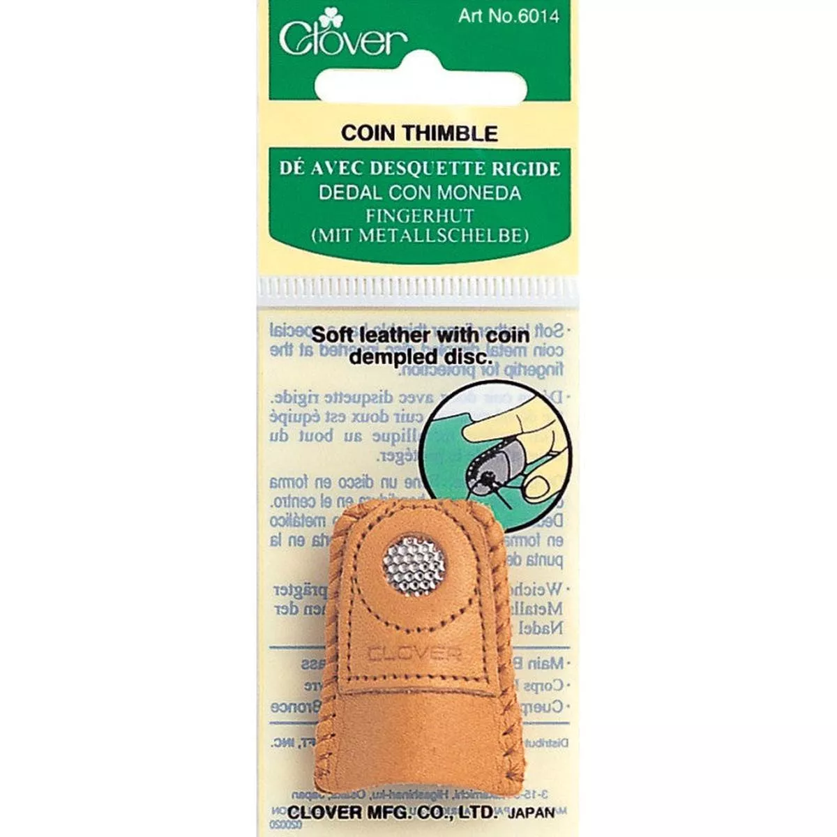 clover-leather-coin-thimble-cl6014 Clover Leather Coin Thimble CL6014