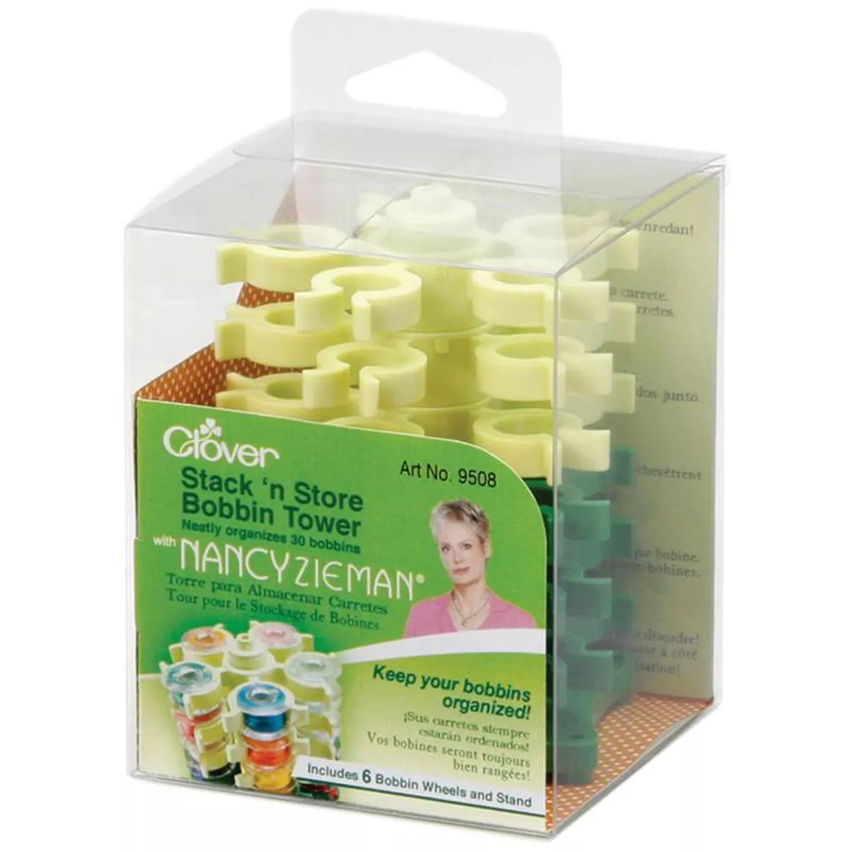 clover-stack-8216n-store-bobbin-tower-with-nancy-zieman-cl9508 Clover Stack 8216N Store Bobbin Tower with Nancy Zieman CL9508