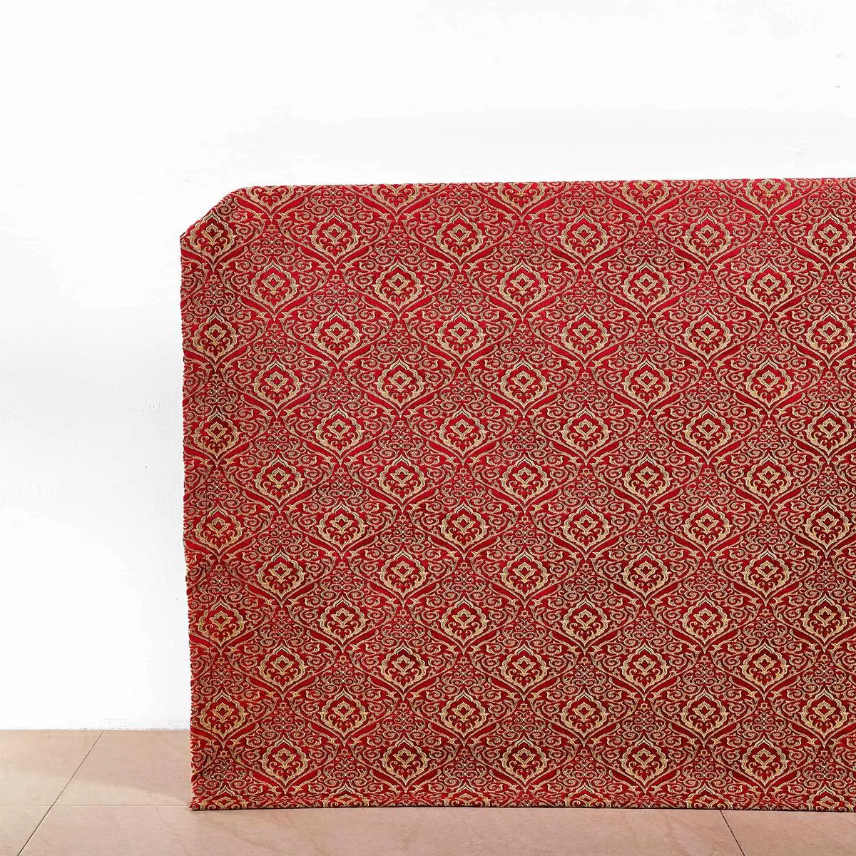 coburg-castle-fabric-by-yard-beige-brown-red ‘Coburg Castle’ Fabric by the Yard (Beige/ Brown/ Red)