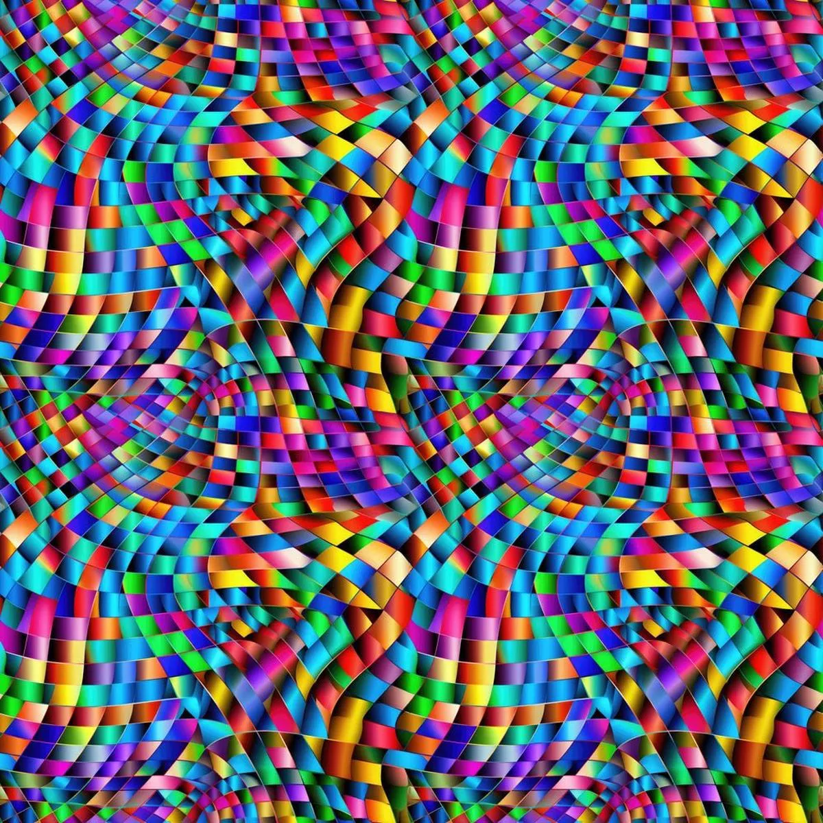 colorful-geometric-psychedelic-fabric Colorful Geometric Psychedelic Fabric