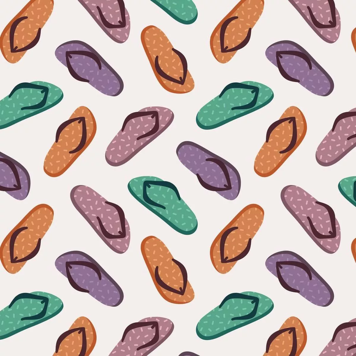 colorful-tossed-flip-flops-fabric Colorful Tossed Flip Flops Fabric