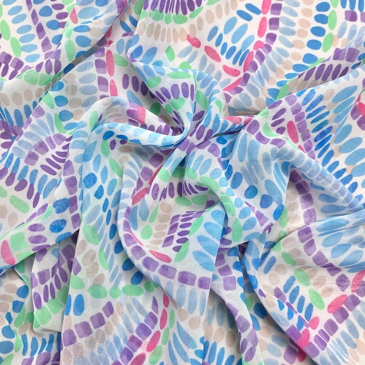 colourful-shapes-on-cream-chiffon-fabric-3m-pre-cut Colourful Shapes on Cream Chiffon Fabric – 3m Pre-cut