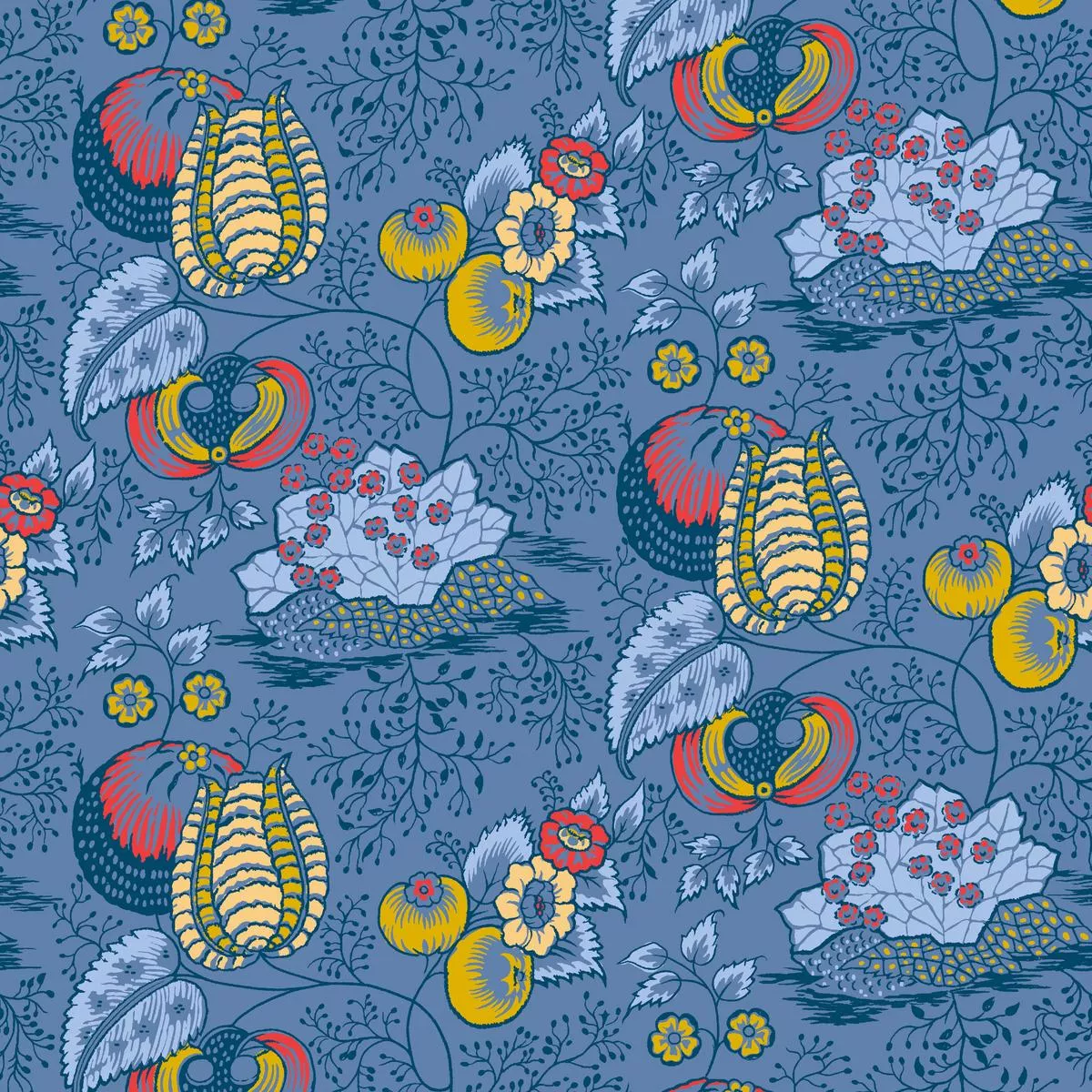 Colvin on Faded Denim Fabric