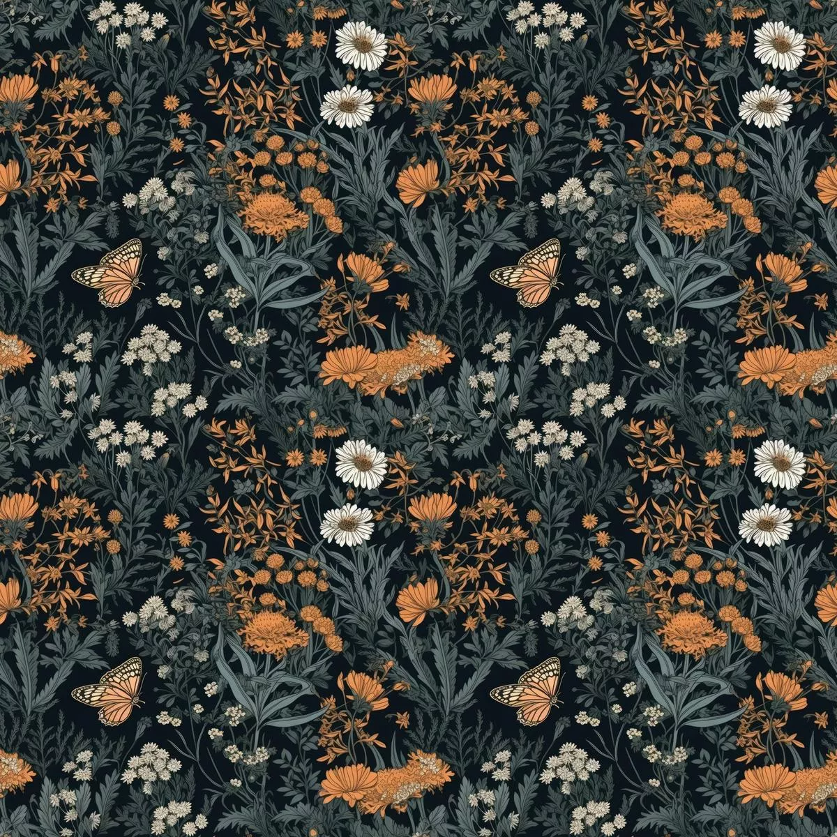 Cottagecore Butterflies Pattern 5 Quilting Cotton Fabric