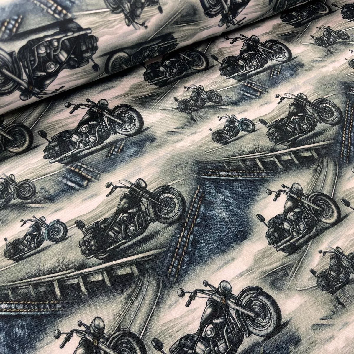 cotton-loop-knit-fabric-motorcycles-260-g-m Cotton loop knit fabric – motorcycles 260 g/m