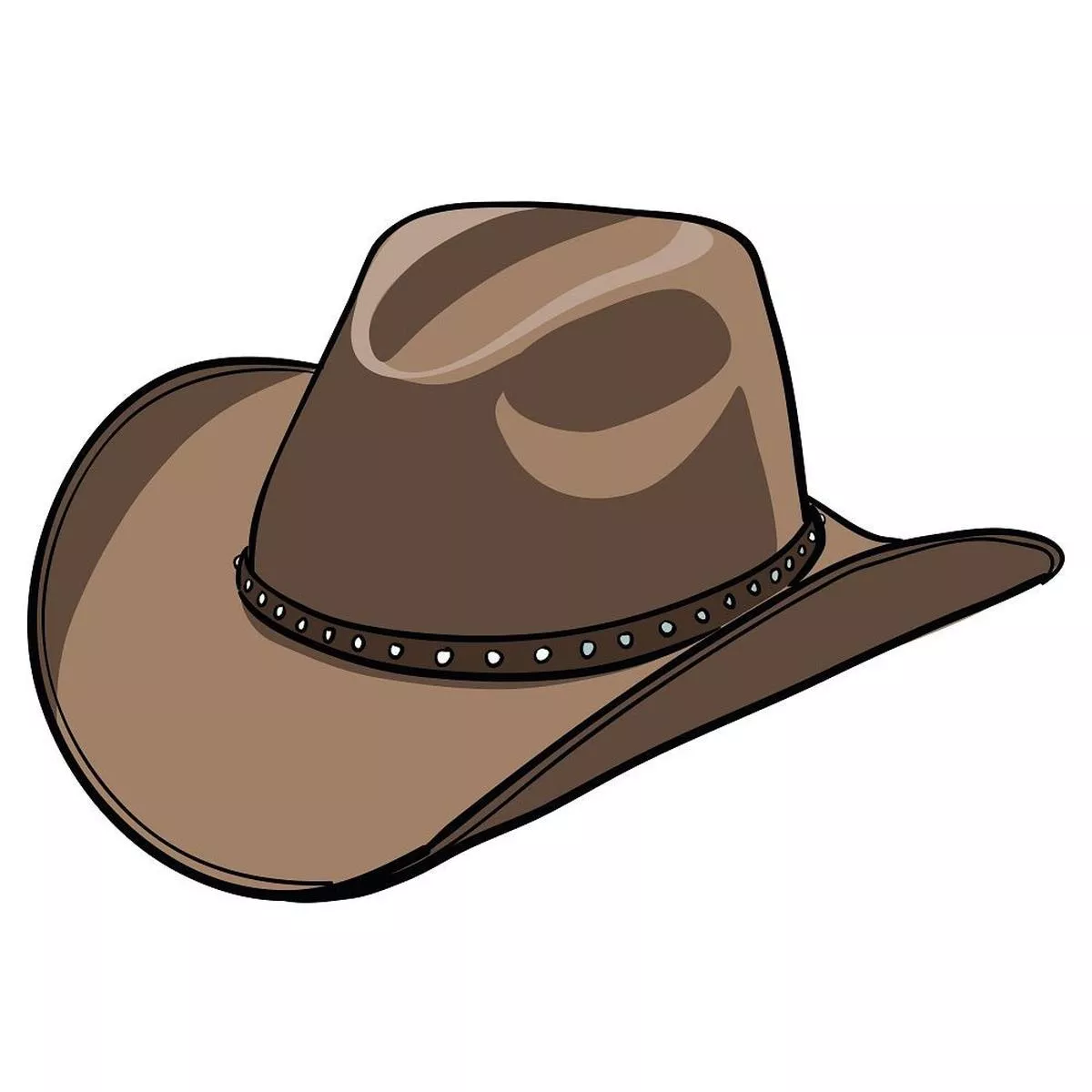 cowboy-hat-fabric-panel-brown Cowboy Hat Fabric Panel – Brown
