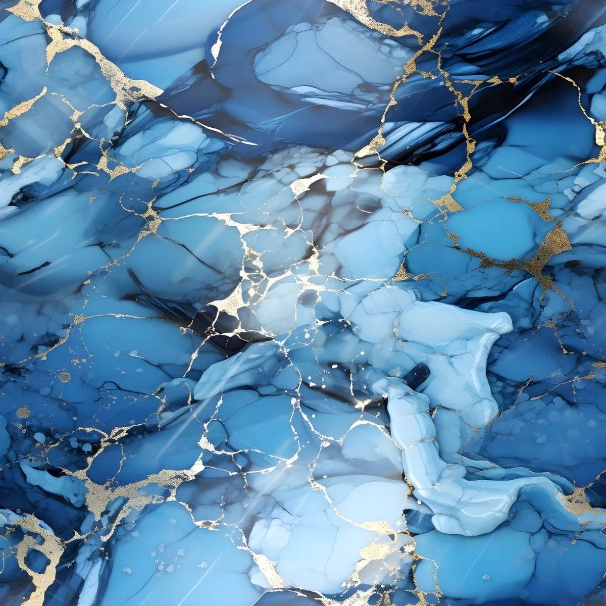Cracked Marble Pattern 15 Quilting Cotton Fabric