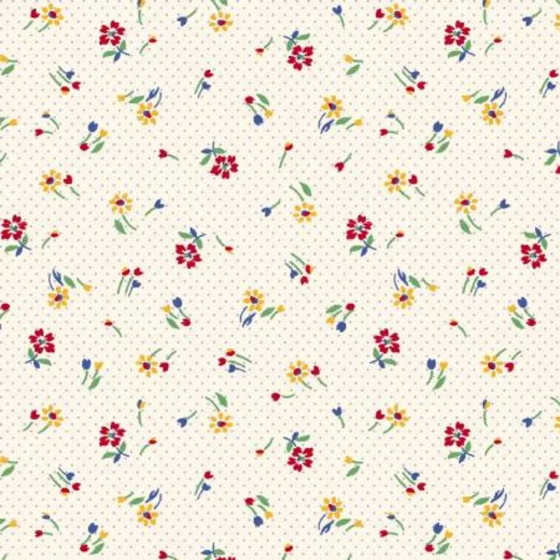 Cream Blooms 108in Wide Back