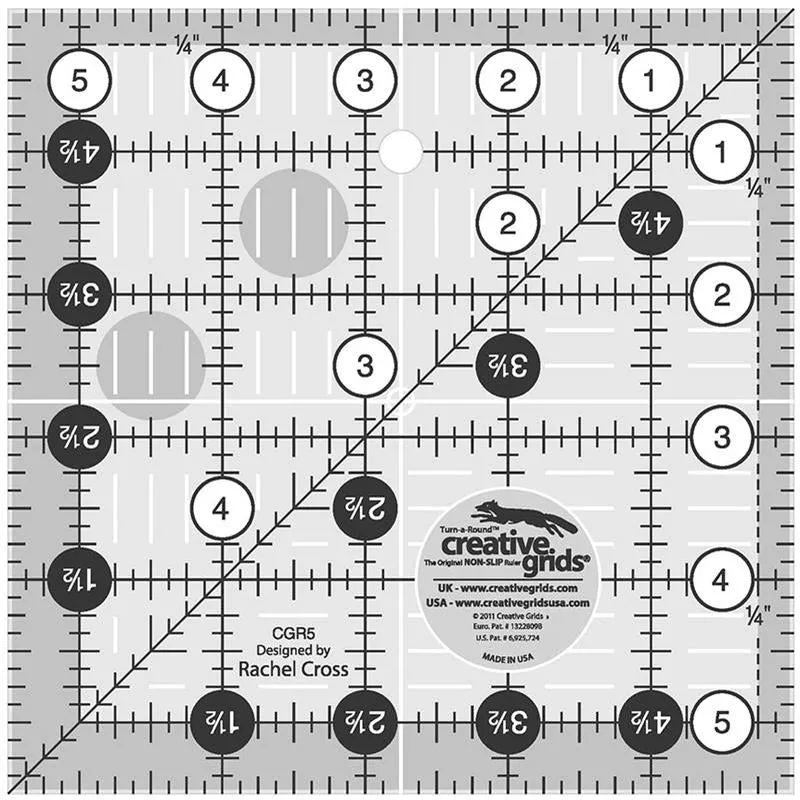 creative-grids-5-5-square-ruler-cgr5 Creative Grids 5.5″ Square Ruler CGR5