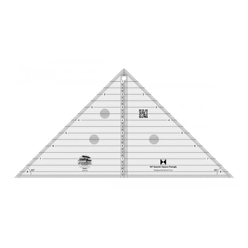 creative-grids-90-quarter-square-triangle-ruler Creative Grids 90 Quarter Square Triangle Ruler