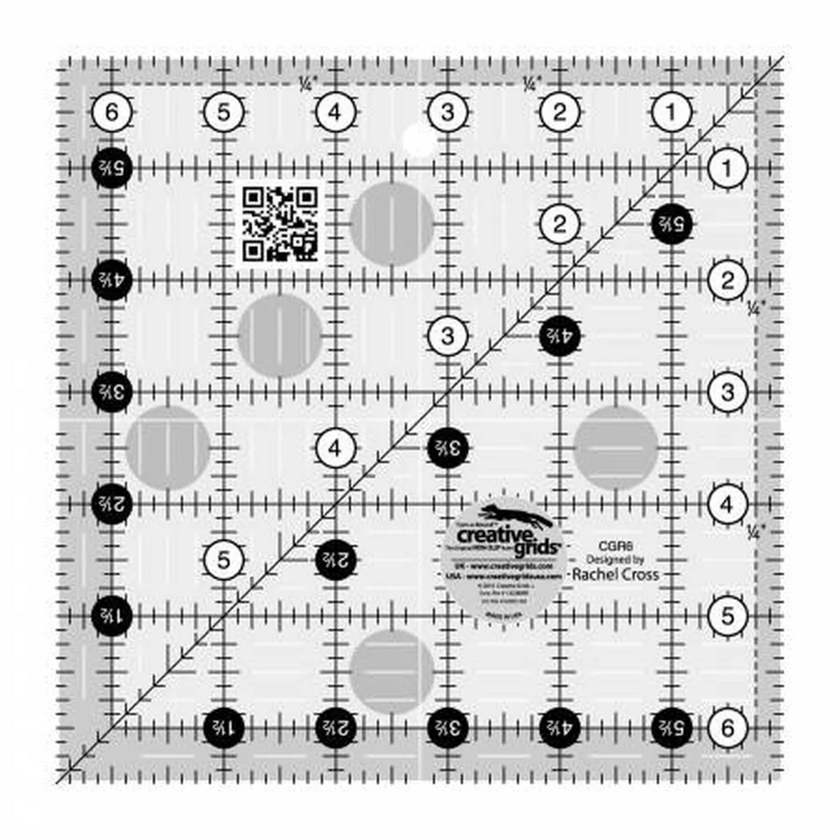 creative-grids-quilt-ruler-6-5in-square Creative Grids Quilt Ruler 6.5in Square