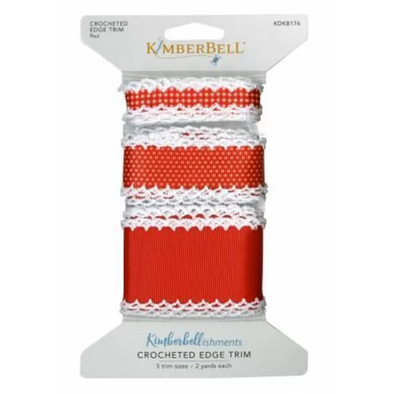 Crocheted Edge Trim – Red