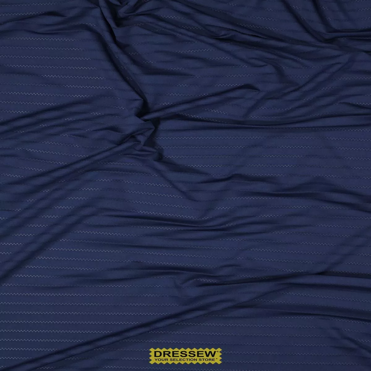 Cross Hatch Stripe Lycra New Navy