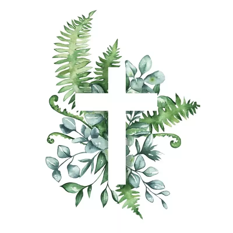 cross-with-eucalyptus-fabric-panel-green Cross With Eucalyptus Fabric Panel – Green