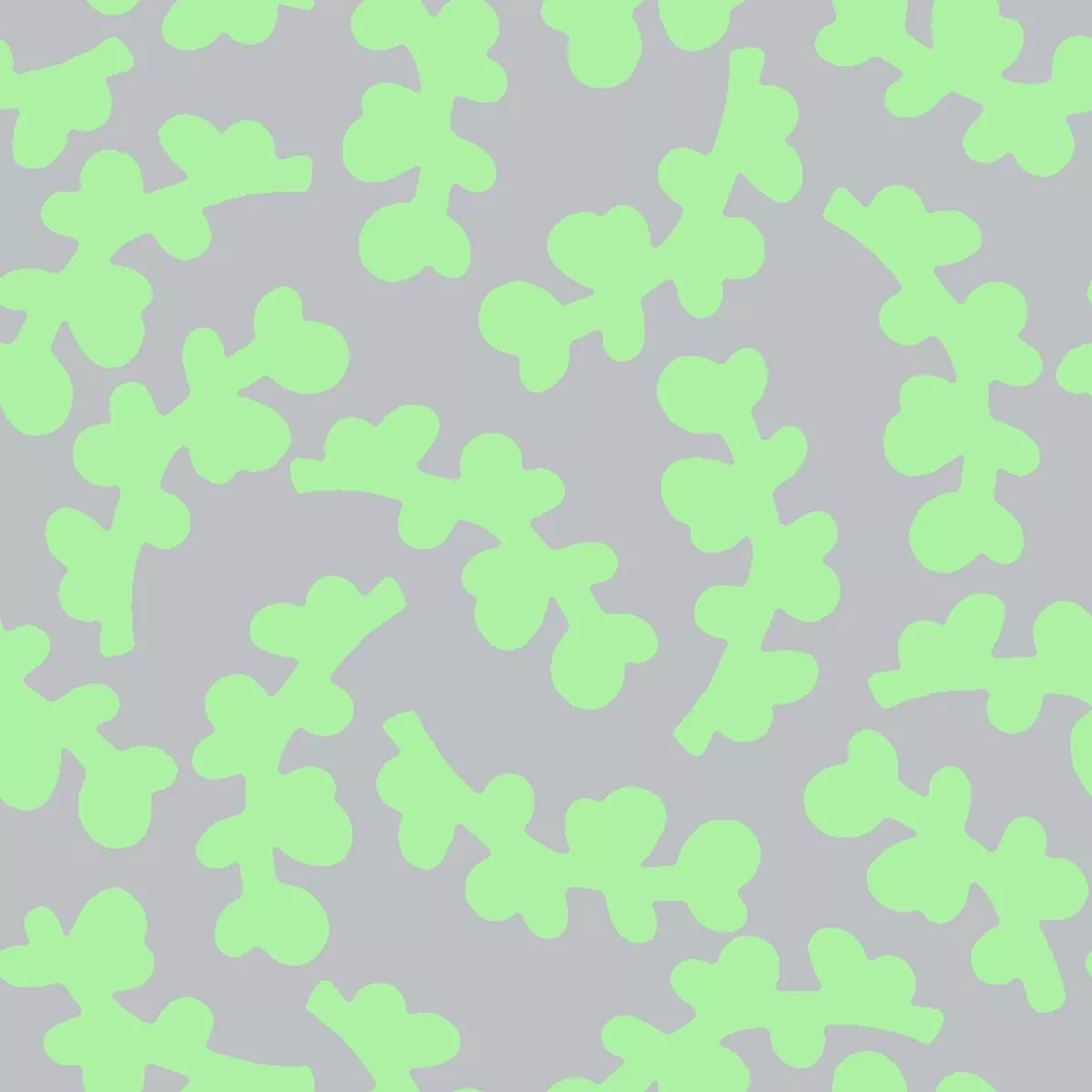 curved-twigs-on-green-gray-fabric Curved Twigs on Green & Gray Fabric