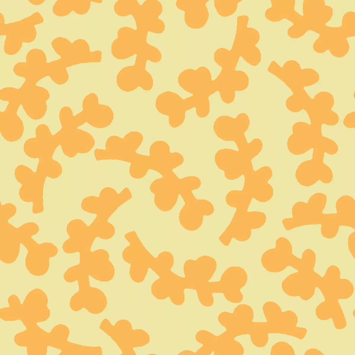 curved-twigs-on-yellow-orange-fabric Curved Twigs on Yellow & Orange Fabric