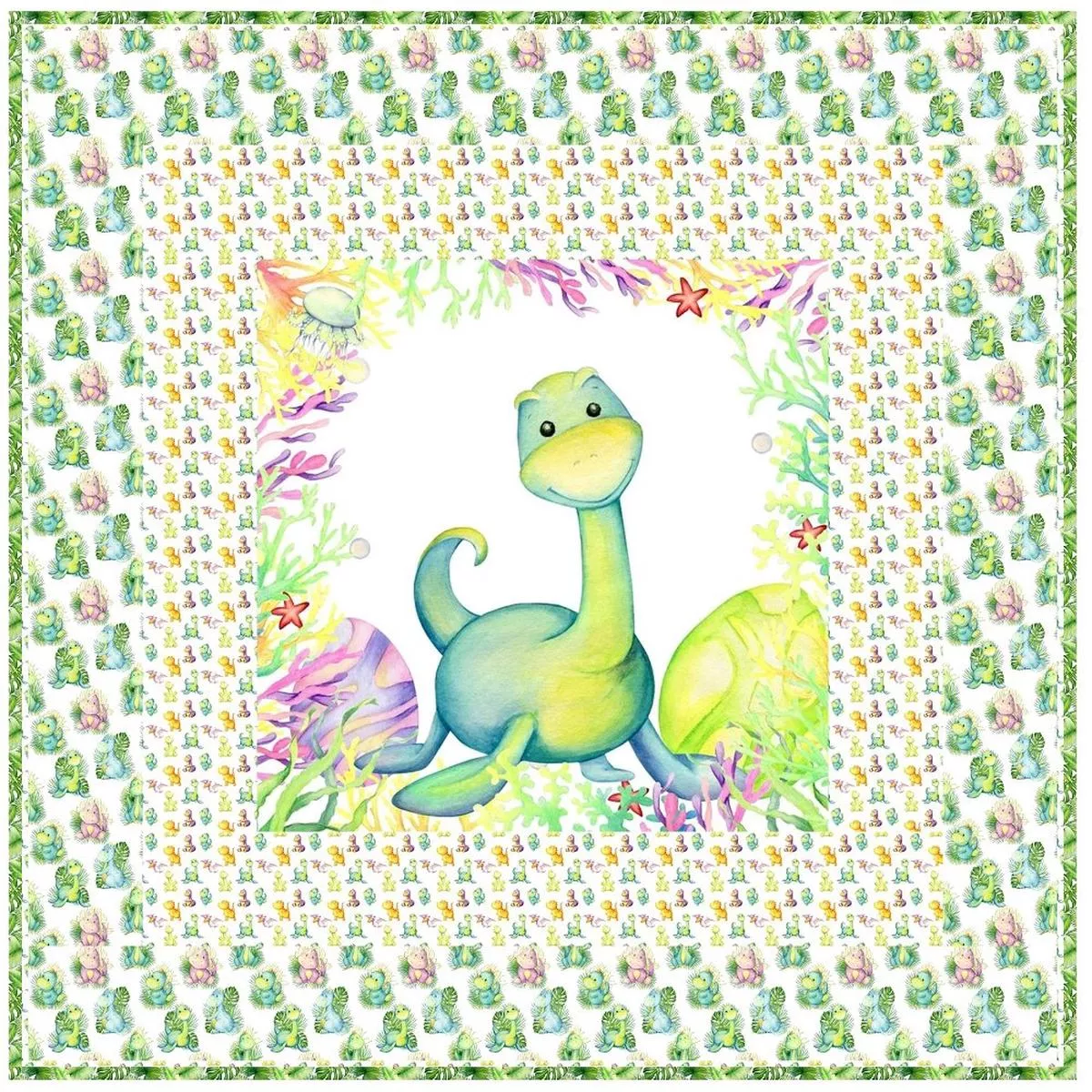 cute-colorful-dinosaur-wall-hanging-42-x-42 Cute Colorful Dinosaur Wall Hanging 42 x 42