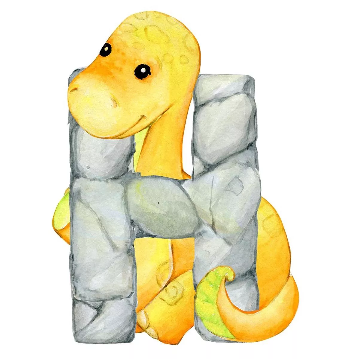 cute-dinosaur-h-fabric-panel Cute Dinosaur “H” Fabric Panel