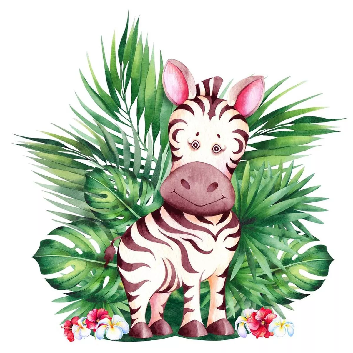 cute-zebra-fabric-panel Cute Zebra Fabric Panel
