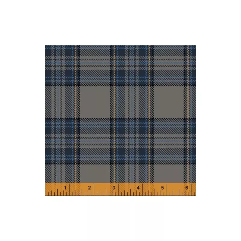 Dad Plaids Whistler Studios 51867-6 Grey Patrick Cotton