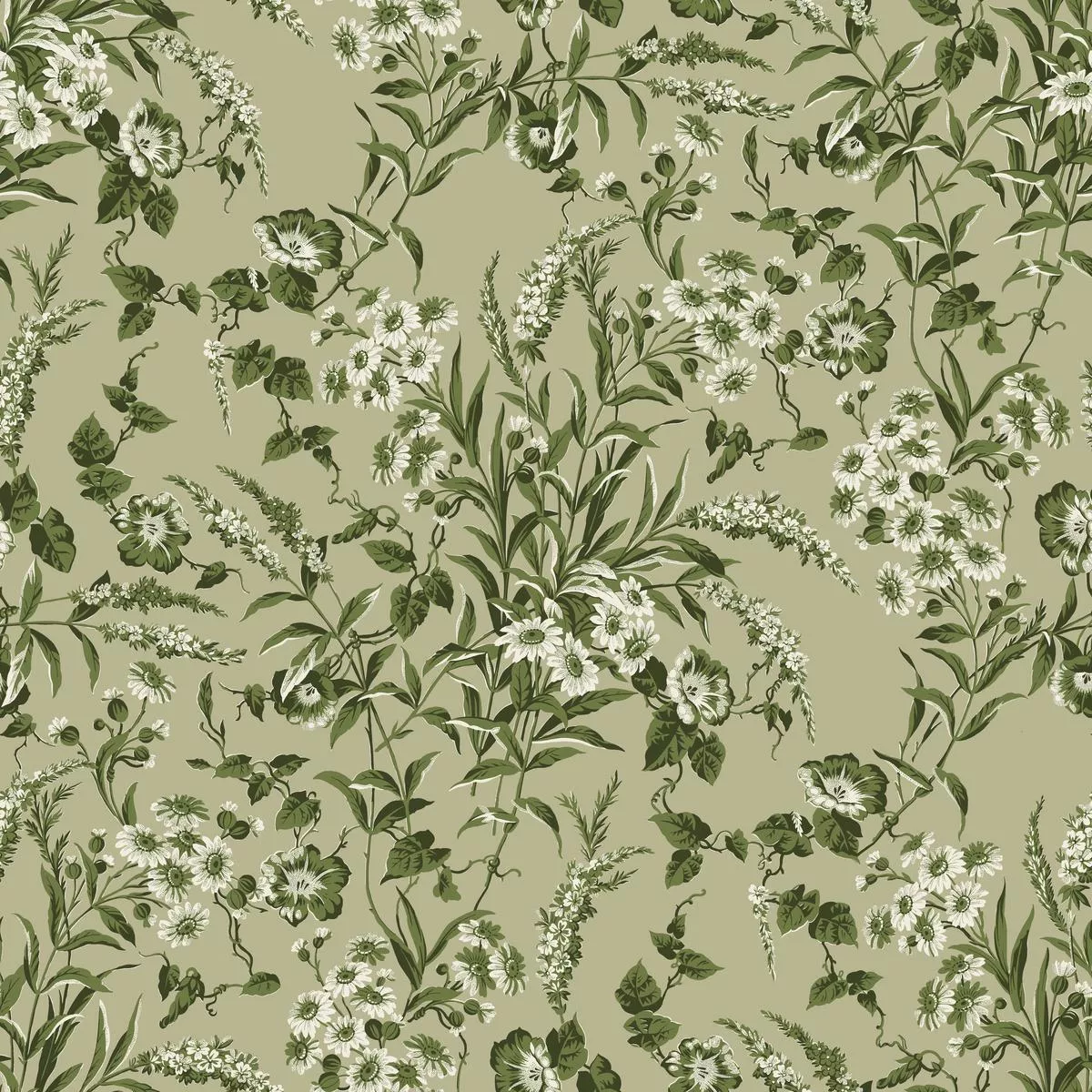 daisy-on-lichen-fabric Daisy on Lichen Fabric