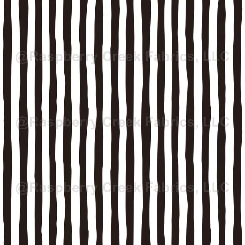 Dark Brown & White Wonky Stripes