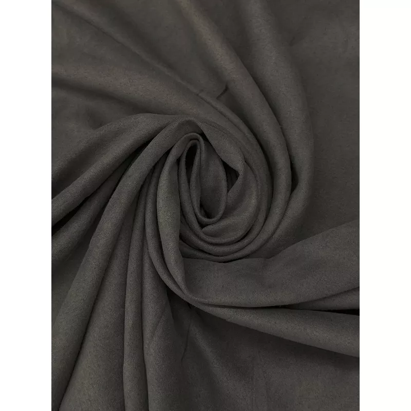Dark Taupe/Raisin Brown 100% Polyester Moleskin Suiting 58W