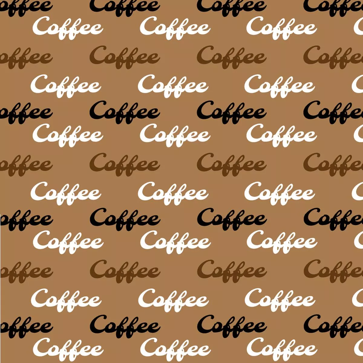 decorative-coffee-font-fabric-brown Decorative Coffee Font Fabric – Brown