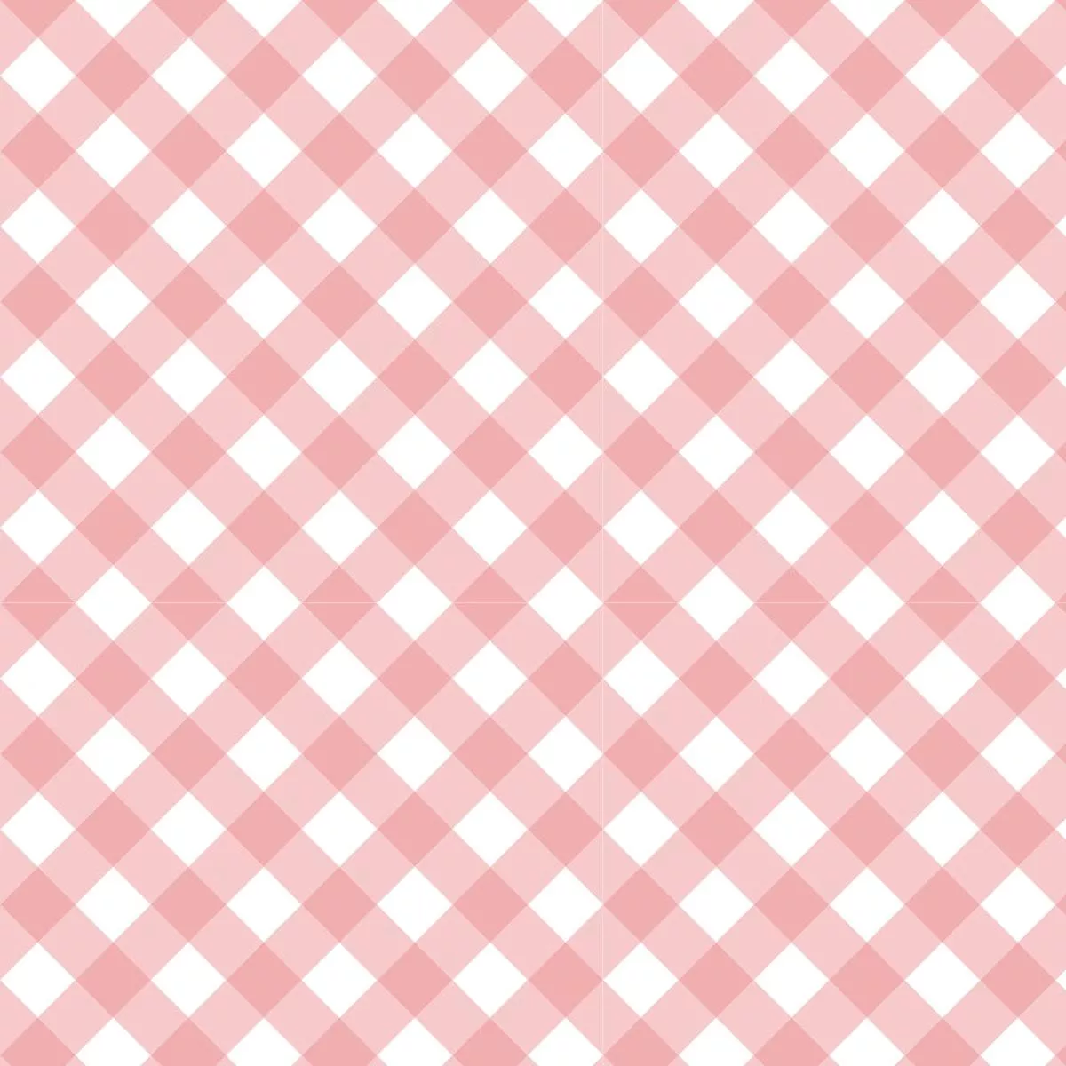 Diagonal Gingham Peach Puff Quilting Cotton Fabric