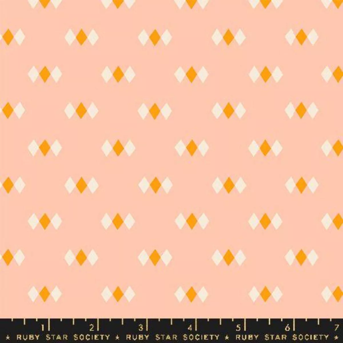 Diamonds Peach by Melody Miller