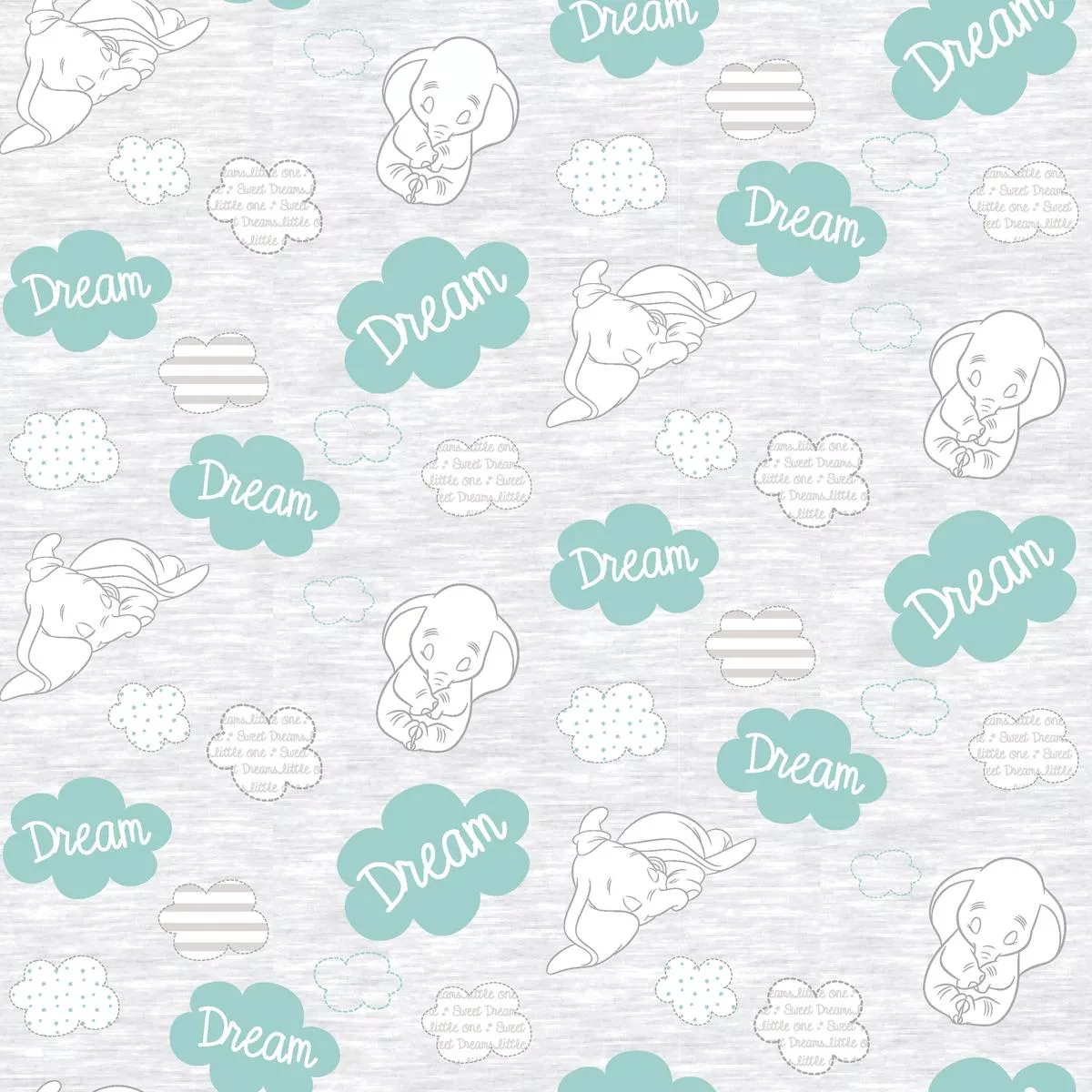 disney-dumbo-dreamy-clouds-nursery-pattern-fabric Disney Dumbo Dreamy Clouds Nursery Pattern Fabric