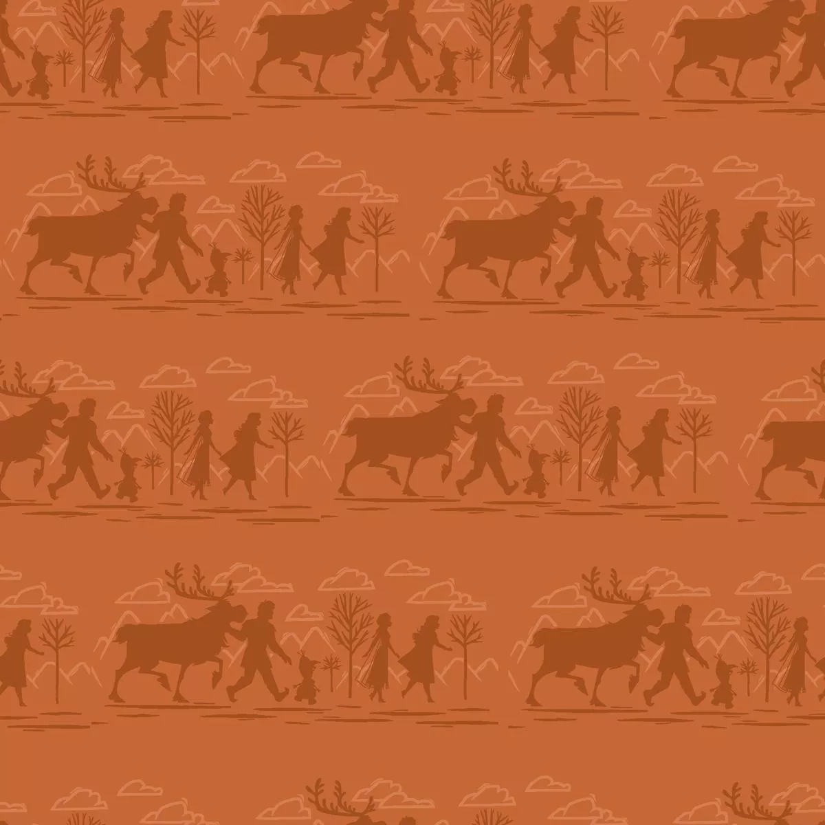 disney-frozen-brown-outdoor-exploration-fabric Disney Frozen Brown Outdoor Exploration Fabric