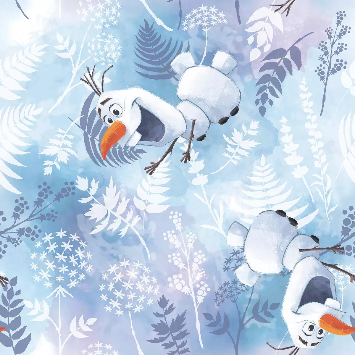disney-frozen-olaf-winter-forest-fabric Disney Frozen Olaf Winter Forest Fabric