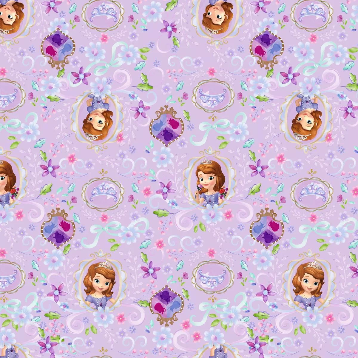 disney-jr-s-sofia-first-lavender-royalty-fabric Disney Jr’s. Sofia the First Lavender Royalty Fabric