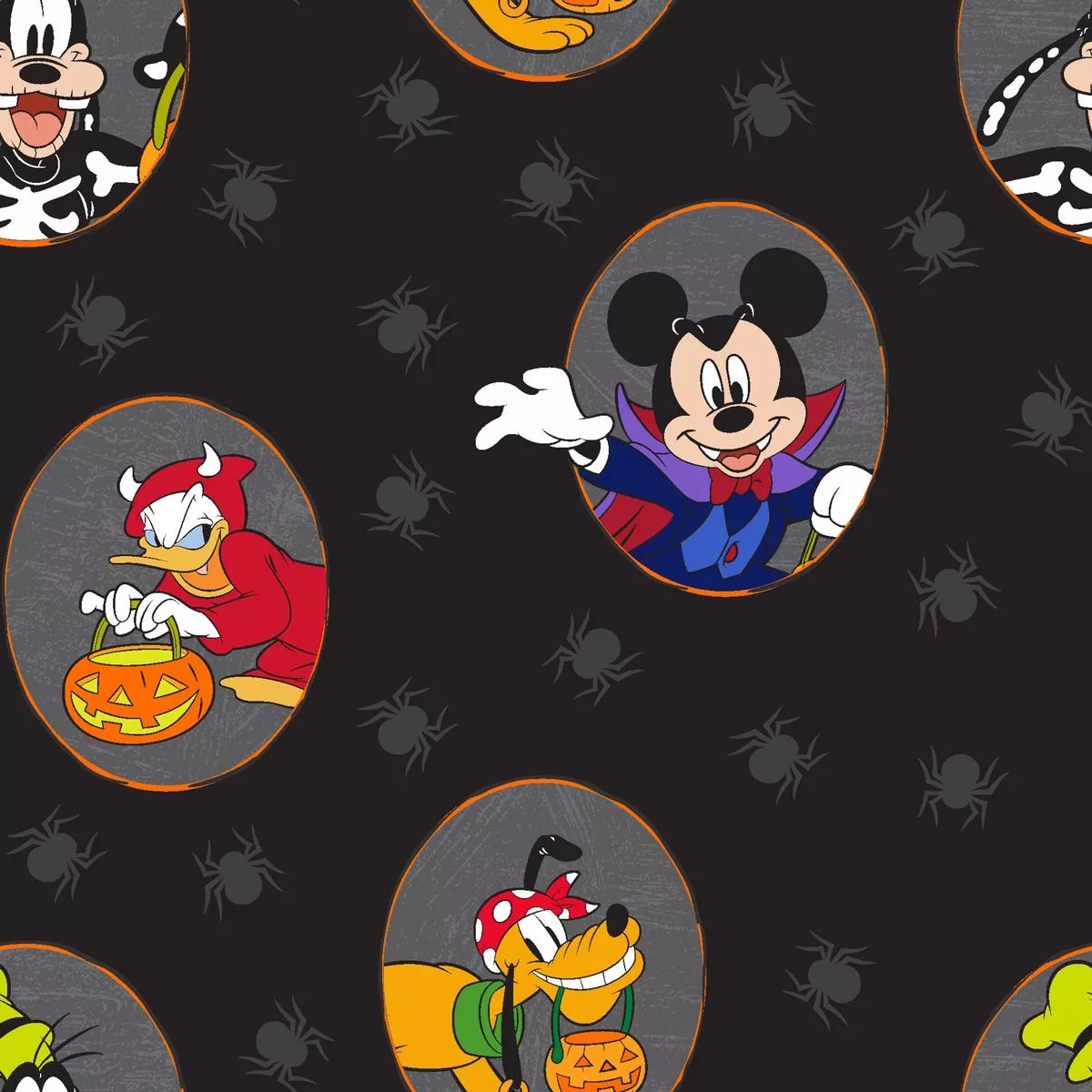 disney-mickey-friends-spooky-spider-fabric Disney Mickey & Friends Spooky Spider Fabric