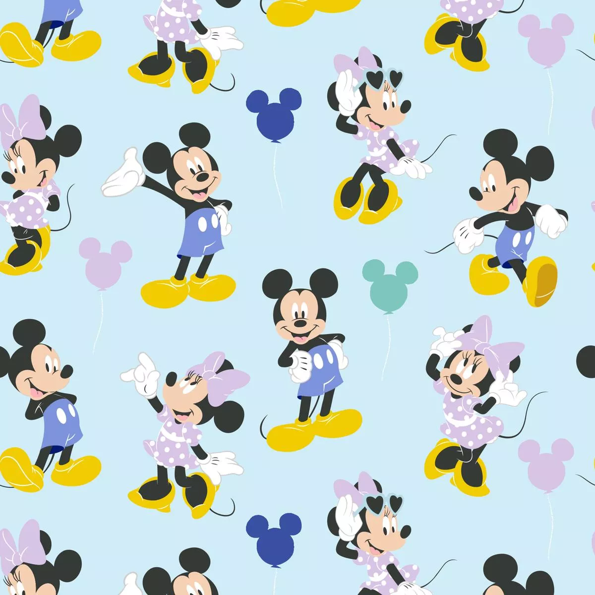 disney-mickey-mouse-balloon-fun-fabric Disney Mickey Mouse Balloon Fun Fabric