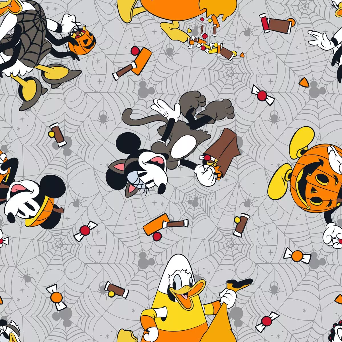 disney-mickey-mouse-halloween-fun-web-fabric Disney Mickey Mouse Halloween Fun Web Fabric