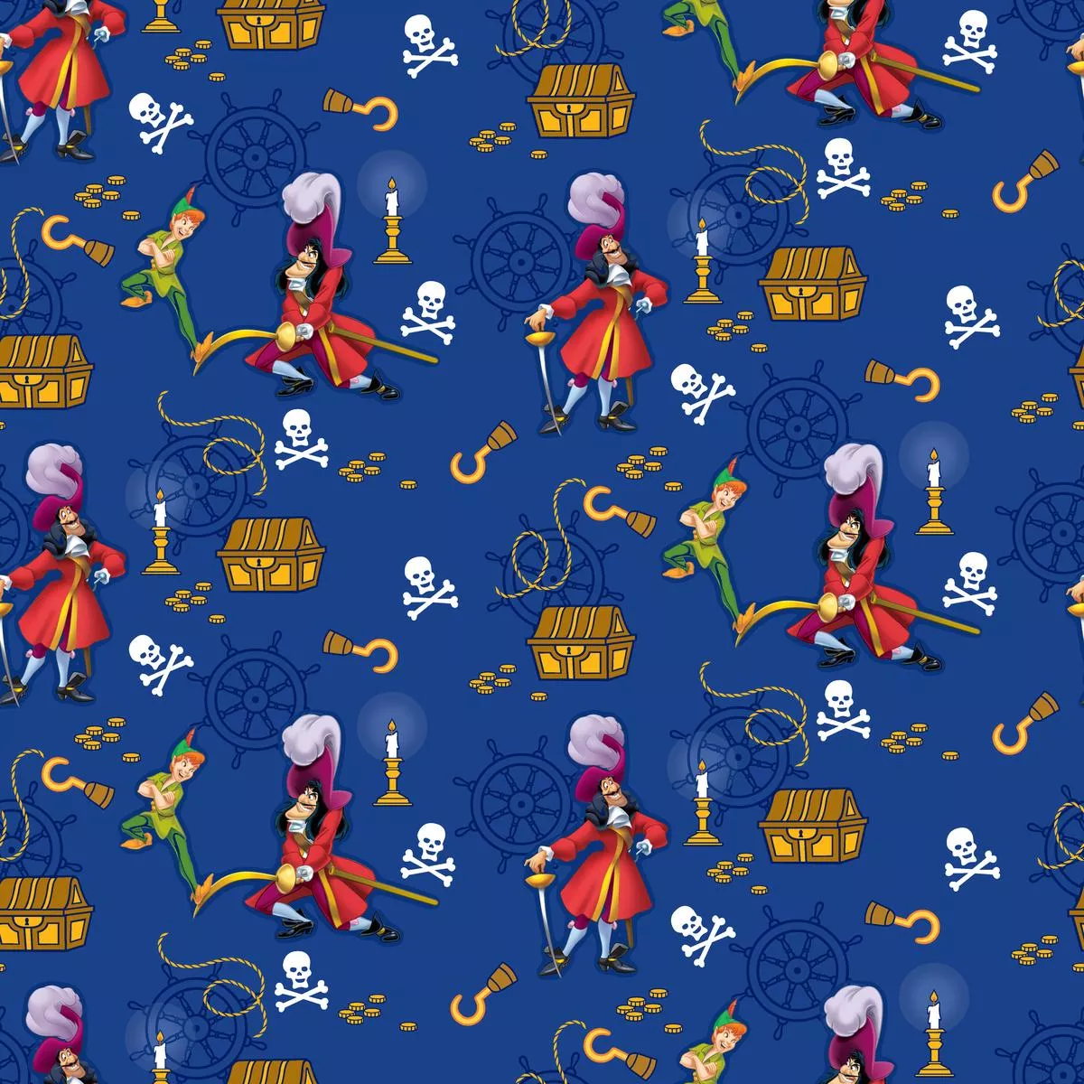 disney-peter-pan-captain-hook-adventure-in-blue-fabric Disney Peter Pan Captain Hook Adventure in Blue Fabric