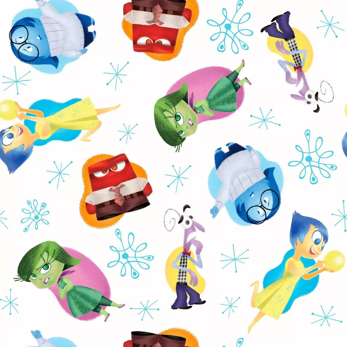 Disney and Pixar’s Inside Out Snowflake Fun Fabric