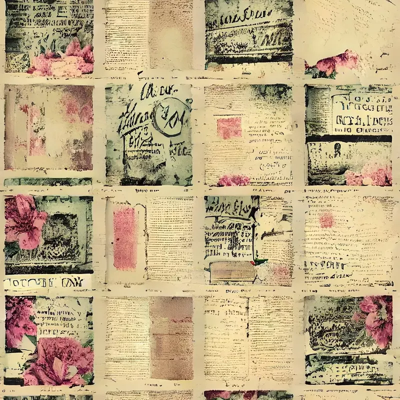 distressed-victorian-papers-fabric Distressed Victorian Papers Fabric