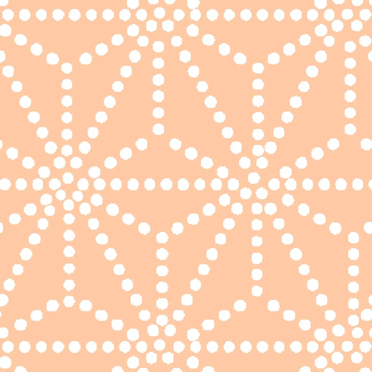 dotted-starburst-on-peach-fabric Dotted Starburst on Peach Fabric